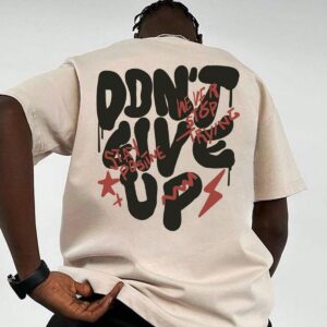 bold and stylish: men's slogan printed short sleeve t shirt grey / xl