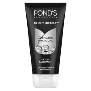 pond's pure detox anti pollution purity face wash with activated charcoal deep cleans impurities dirt and pollution for 2x brighter glowing skin,150 g