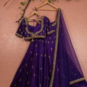 women embellished flared lehenga choli with duppata set